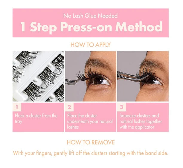 i*ENVY Press & Go Press On Cluster Lashes