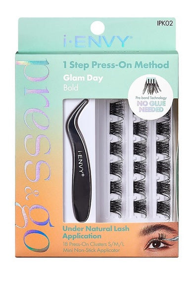 i*ENVY Press & Go Press On Cluster Lashes All-in-One Kit