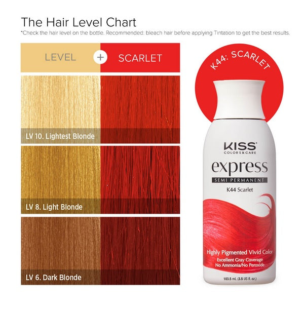 Kiss Express Semi-Permanent Hair Color 3.5 US fl. oz.