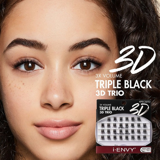 i*ENVY Triple Black Trio Lashes - 3D Trios
