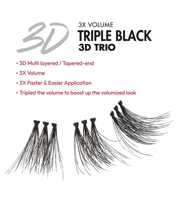 i*ENVY Triple Black Trio Lashes - 3D Trios