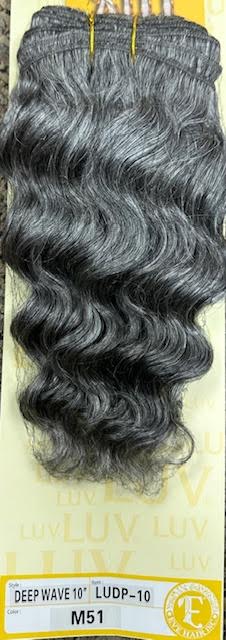 Eve Hair 100% Human Hair DEEP WAVE (salt & pepper)