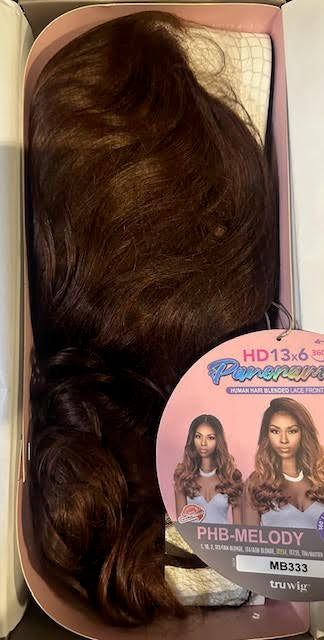 tru wig Human Blended Lace Front Wig PHB-MELODY