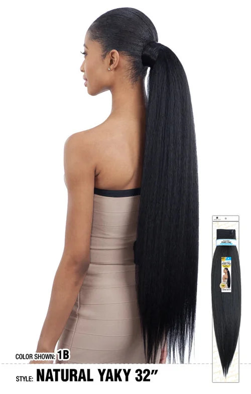Shake N Go Organique PONY PRO Pony Tail NATURAL YAKY 32"