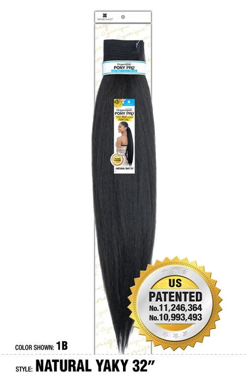 Shake N Go Organique PONY PRO Pony Tail NATURAL YAKY 32"