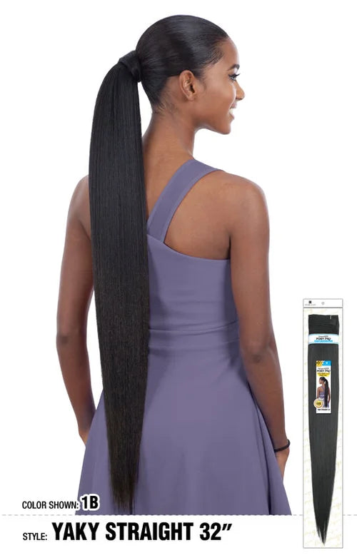 Shake N Go Organique PONY PRO Pony Tail YAKY STRAIGHT 32"