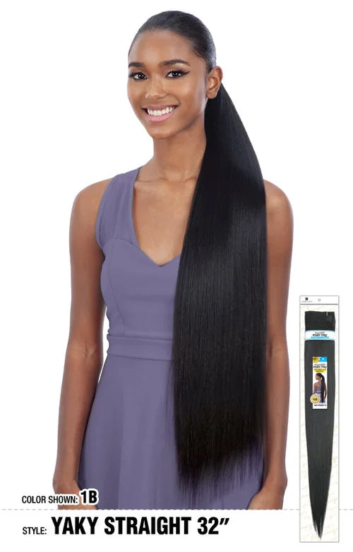Shake N Go Organique PONY PRO Pony Tail YAKY STRAIGHT 32"