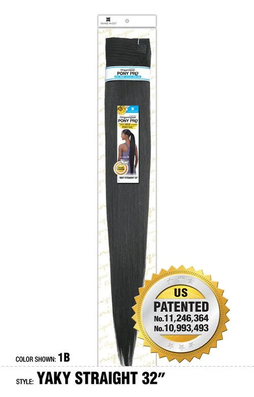 Shake N Go Organique PONY PRO Pony Tail YAKY STRAIGHT 32"