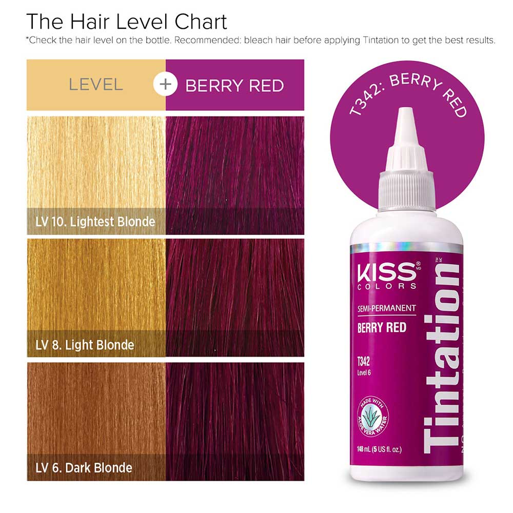 KIss Tintation Semi Permanent Hair Color 5 US fl. oz.