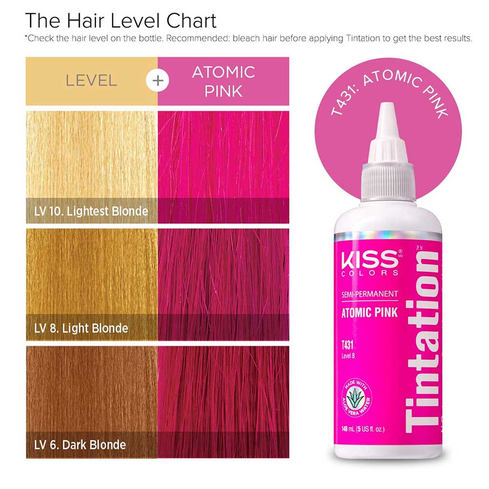 KIss Tintation Semi Permanent Hair Color 5 US fl. oz.