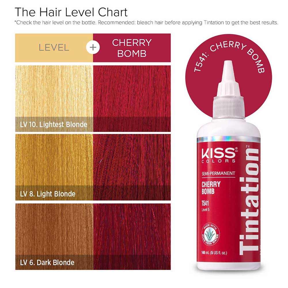 KIss Tintation Semi Permanent Hair Color 5 US fl. oz.