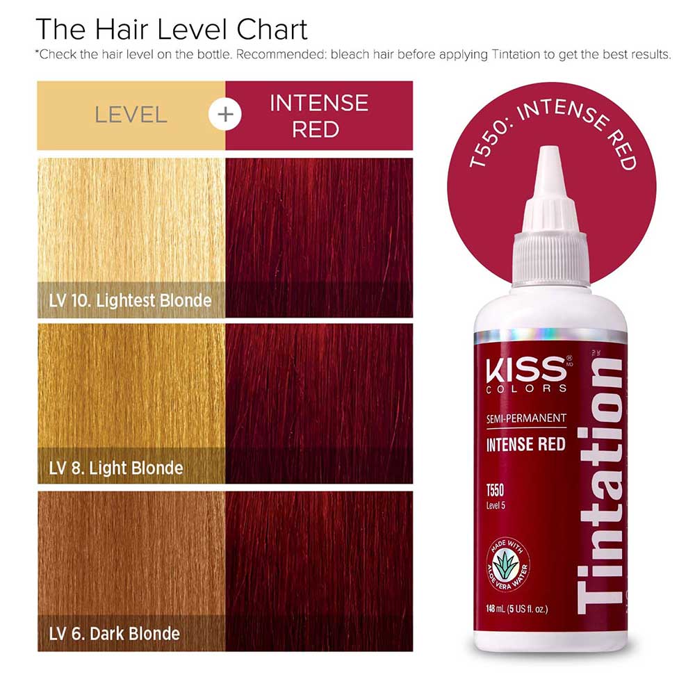 KIss Tintation Semi Permanent Hair Color 5 US fl. oz.