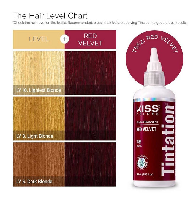 KIss Tintation Semi Permanent Hair Color 5 US fl. oz.