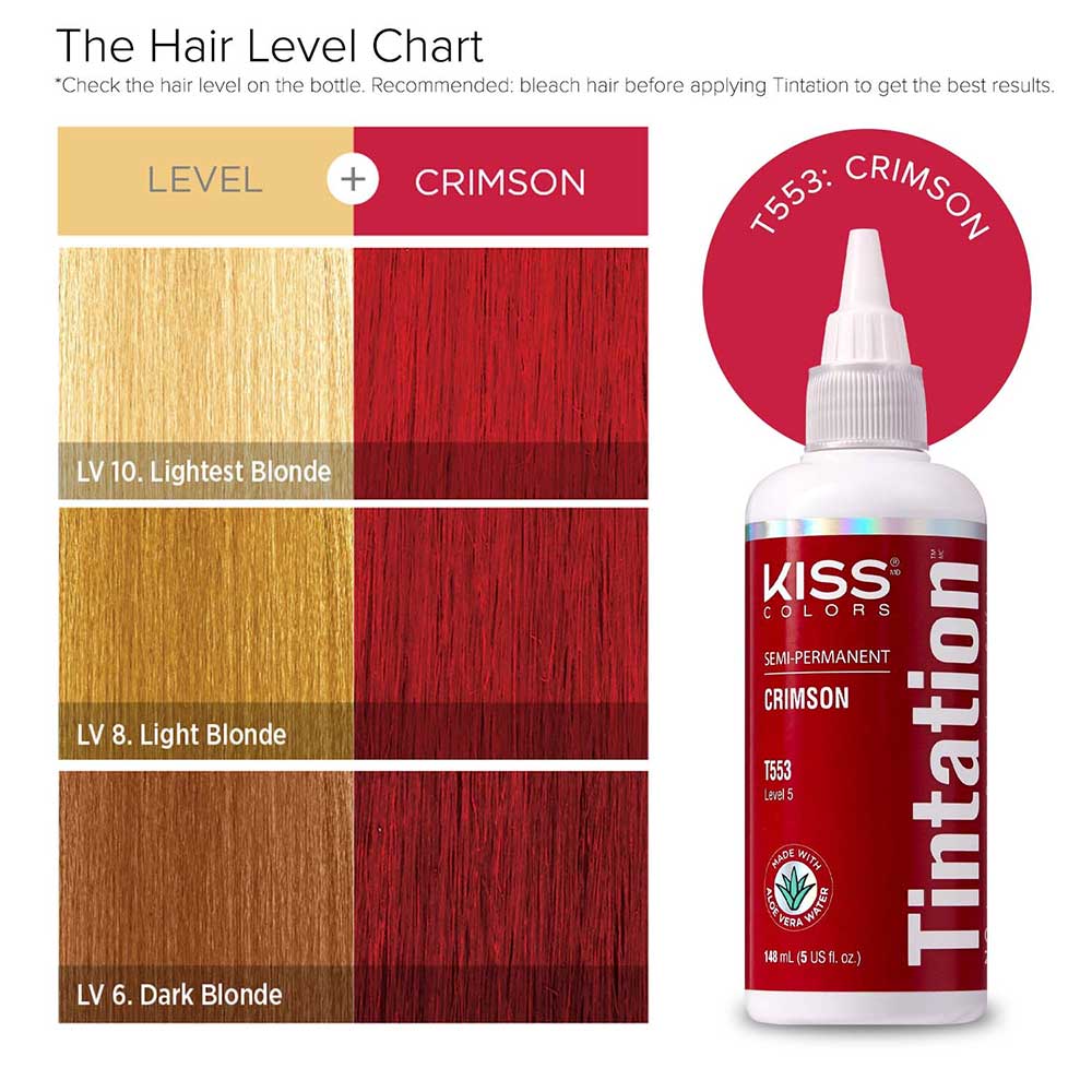 KIss Tintation Semi Permanent Hair Color 5 US fl. oz.