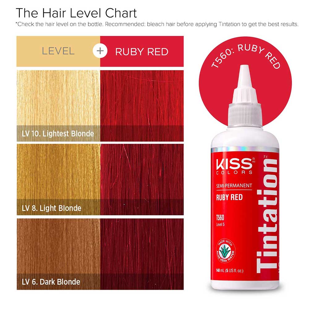 KIss Tintation Semi Permanent Hair Color 5 US fl. oz.