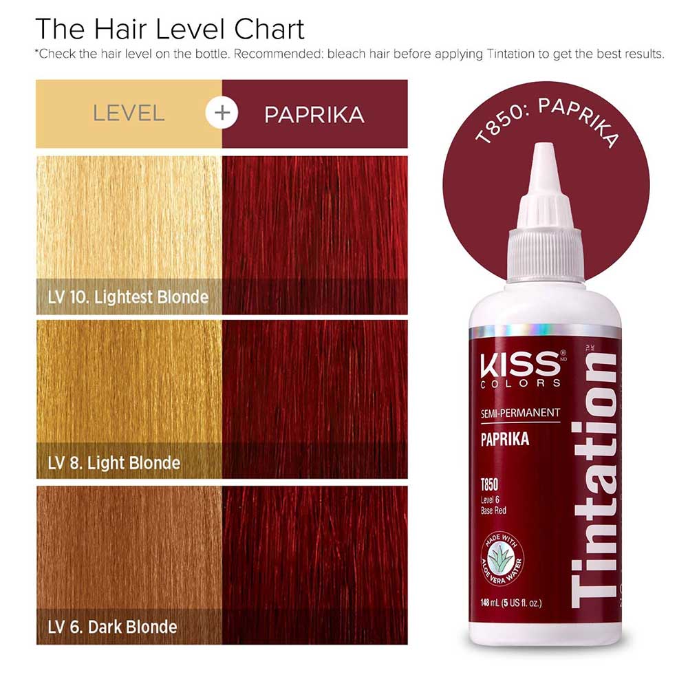 KIss Tintation Semi Permanent Hair Color 5 US fl. oz.