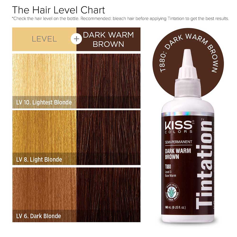 KIss Tintation Semi Permanent Hair Color 5 US fl. oz.