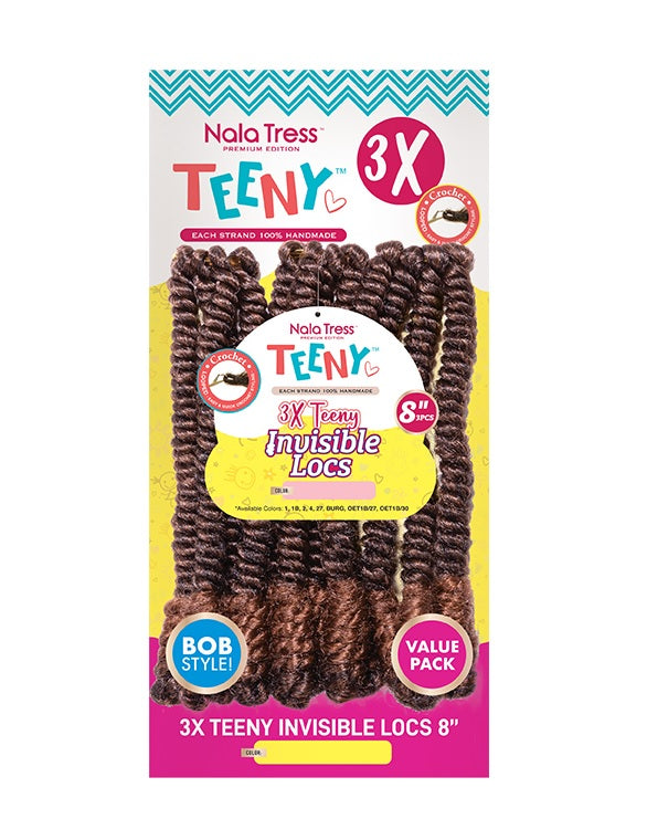 Janet Nala Tress Crochet Braiding Hair 3X TEENY INVISIBLE LOCS 8"