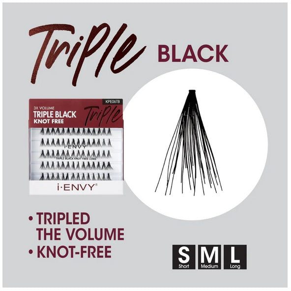 i*ENVY Triple Black Knot Free Individual Lash