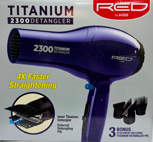 RED BY KISS 2300 Titanium Detangler Dryer