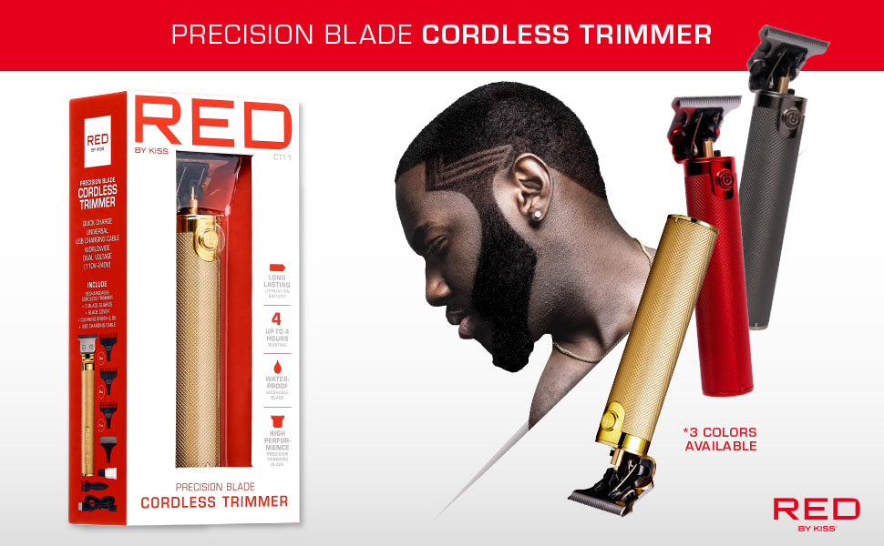 RED BY KISS Precision Blade Cordless Trimmer