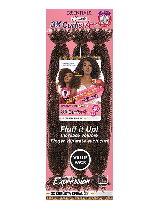 Janet Collection ESSENTIALS 3X CURLISTA SPIRAL 20″