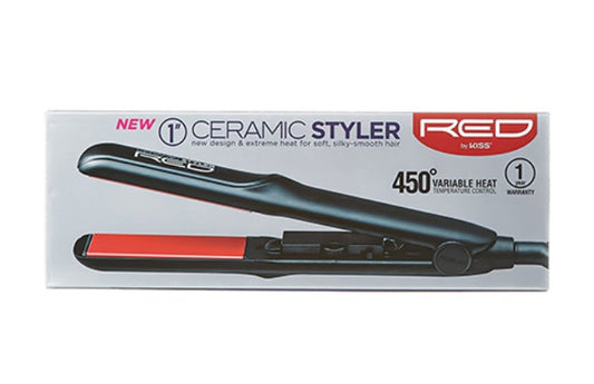 RED BY KISS Ceramic Styler 1" FLAT IRON