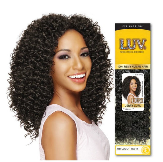 Eve Hair 100% Human Hair JERRY CURL (salt & pepper)