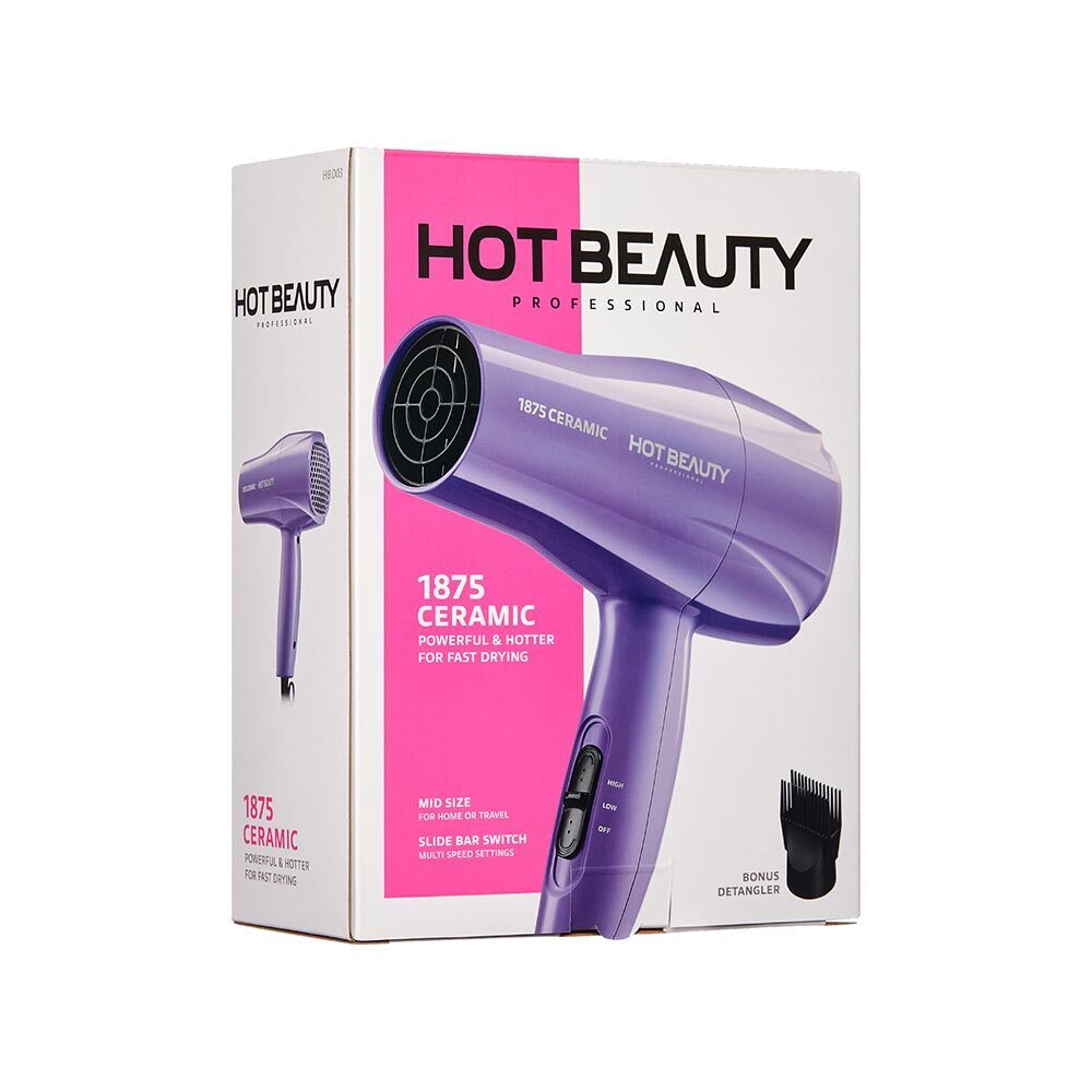 RED BY KISS 1875 Ceramic Styling Dryer Purple