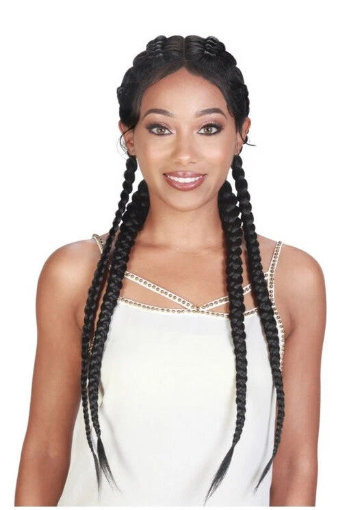 SIS Lace Front Double Dutch Box Braid Wig DUTCH BOX
