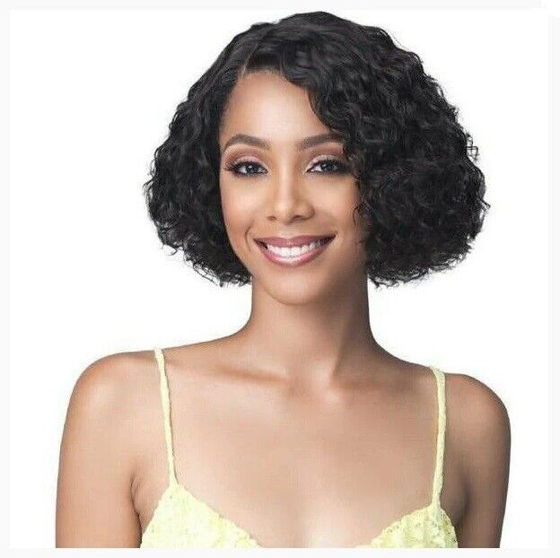 Bobbi Boss 100% Unprocessed Human Hair Lace Front Wig - MHLF422 WATER CURL 10"