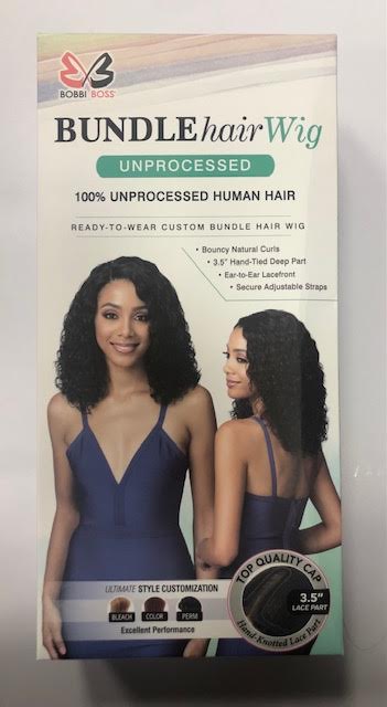 Bobbi Boss 100% Unprocessed Human Hair Lace Front Wig - MHLF423 WATER CURL 16"
