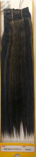 Janet Collection 100% Remi Human Hair FIT-CLIP WET & WAVY MAGIC CLIP 8PCS