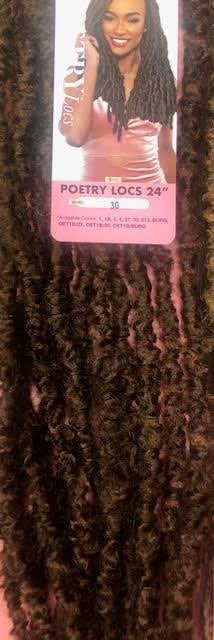 Janet Collection Nala Tress Synthetic Crochet Braid Hair POETRY LOCS 24"