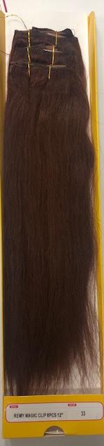Janet Collection 100% Remi Human Hair FIT-CLIP WET & WAVY MAGIC CLIP 8PCS