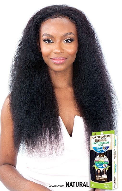 Shake-N-Go Naked Brazilian Natural 100% Human Hair Lace Frontal Wig BOHEMIAN CURL