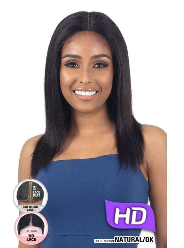 Shake-N-Go girlfriend 100% Virgin Human Hair HD Lace Front Wig STRAIGHT 18