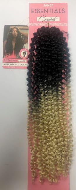 Janet Collection Essential Synthetic Crochet Braid Hair WATER WAVE 24" - SPECIAL DEAL!!