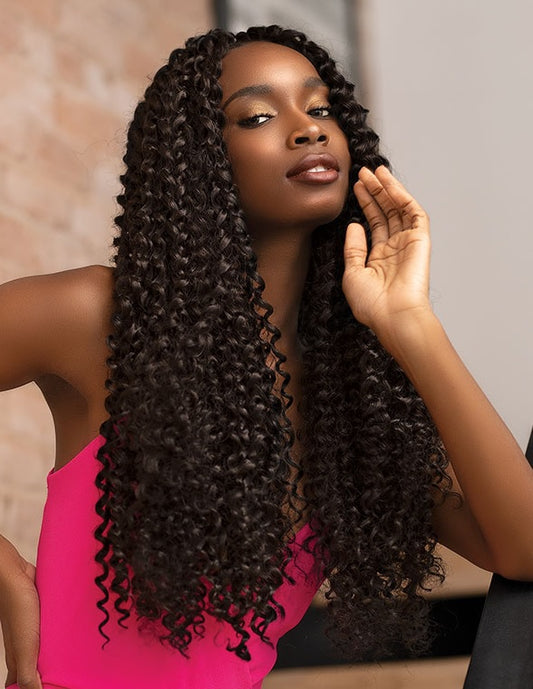 Janet Collection Essential Synthetic Crochet Braid Hair WATER WAVE 24" - SPECIAL DEAL!!