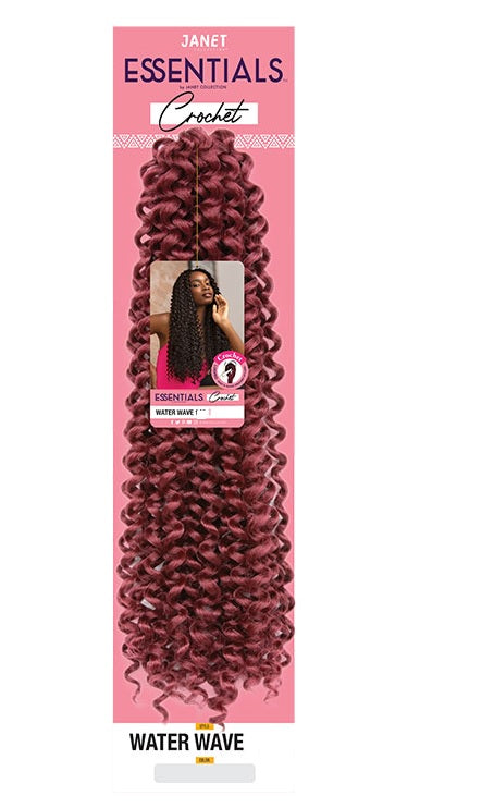 Janet Collection Essential Synthetic Crochet Braid Hair WATER WAVE 24" - SPECIAL DEAL!!
