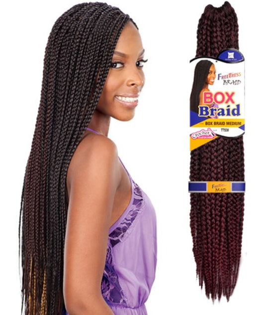 Freetress Synthetic Crochet Braiding Hair MEDIUM BOX BRAID