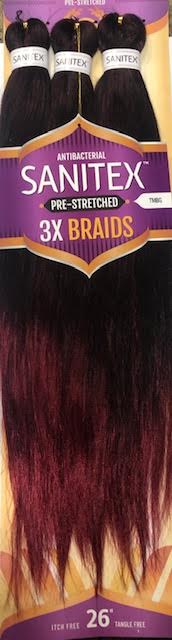 LaFlare Synthetic Braiding Hair SANITEX ANTIBACTERIAL PRE-STRETCHED BRAID 3X 26"