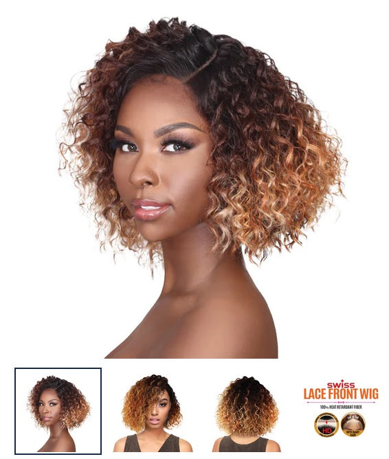Hair Republic Synthetic Swiss Lace Front Wig NBS-i1990