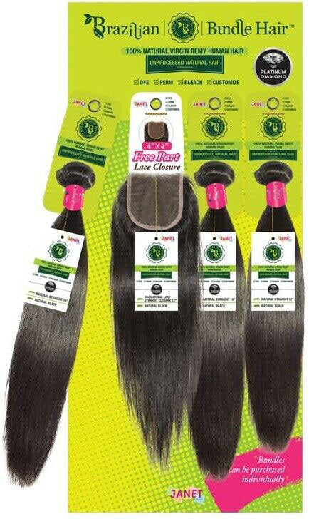 [JANEIRO 3 Bundles 100% Virgin Brazilian Remy STRAIGHT] - HairCloset.com
