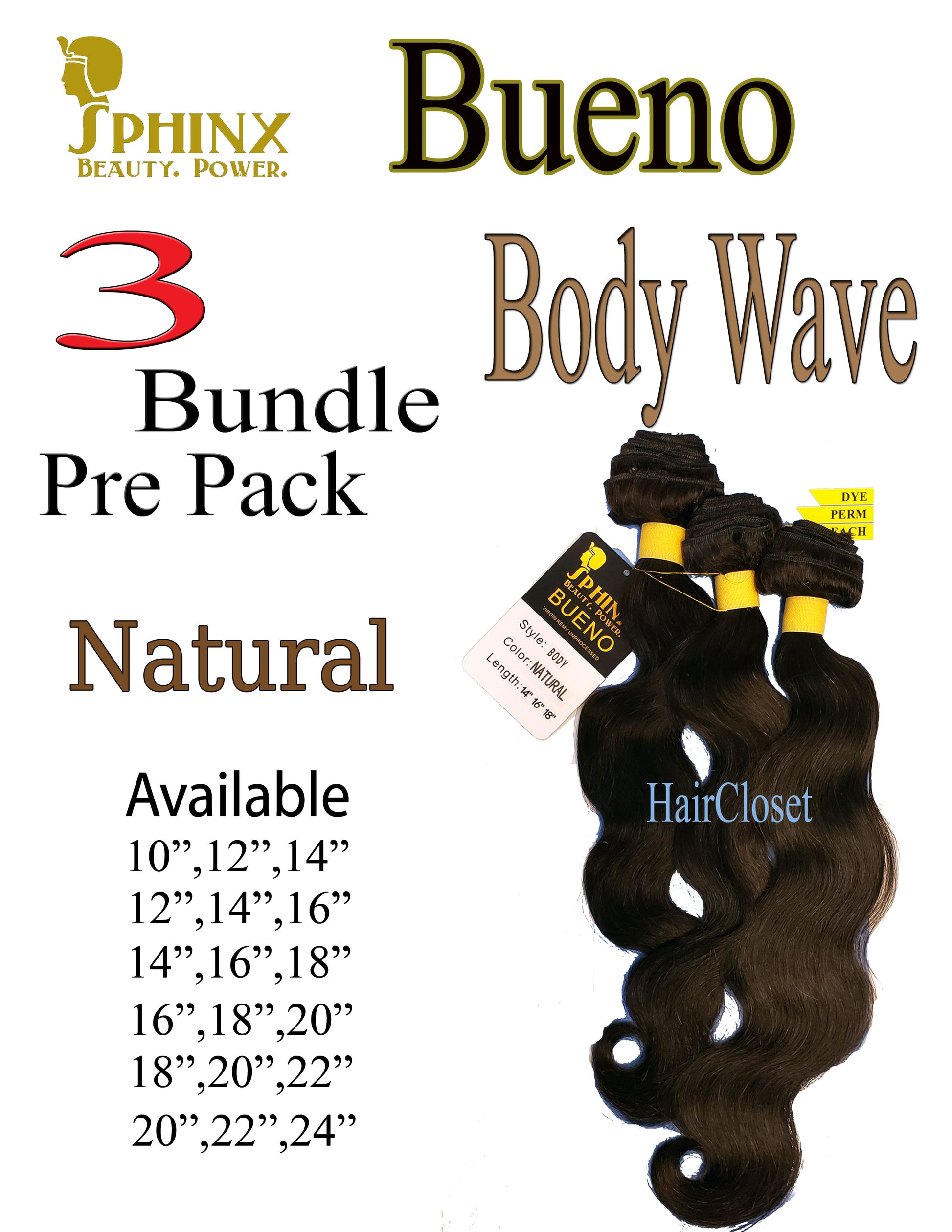[JANEIRO 3 Bundles 100% Virgin Brazilian Remy STRAIGHT] - HairCloset.com