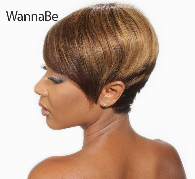 WannaBe 100% Human Hair Full Wig HW DEENA