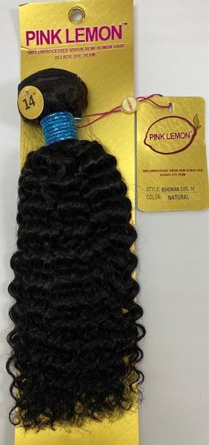 Pink Lemon 100% Unprocessed Human Hair BOHEMIAN CURL