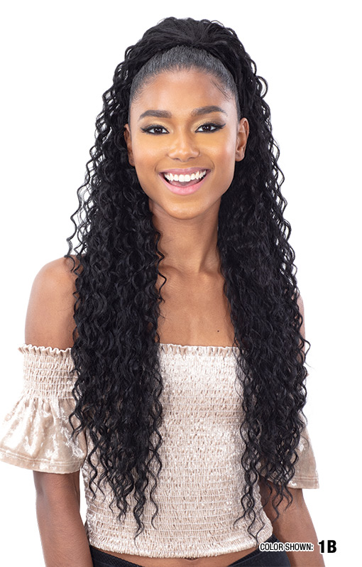 Organique Synthetic Ponytail BEACH CURL 28"