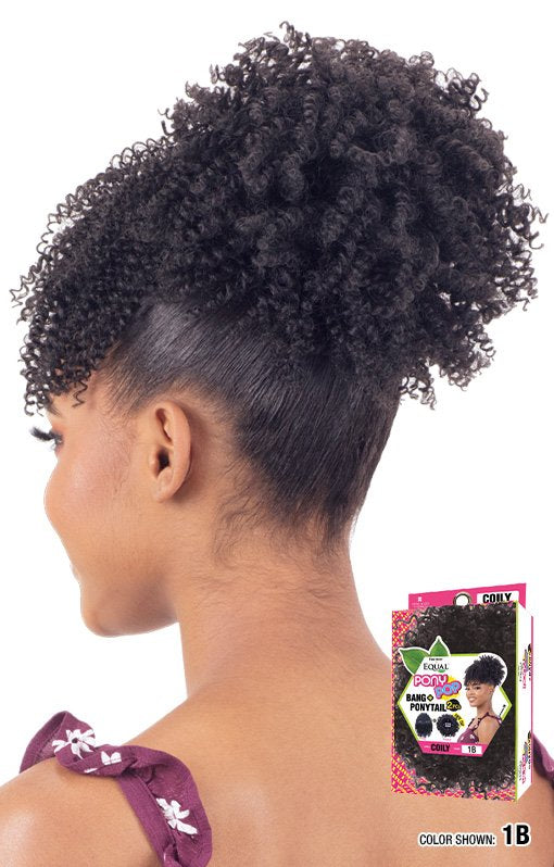 Freetress Equal Synthetic Pony Pop Bang & Ponytail COILY