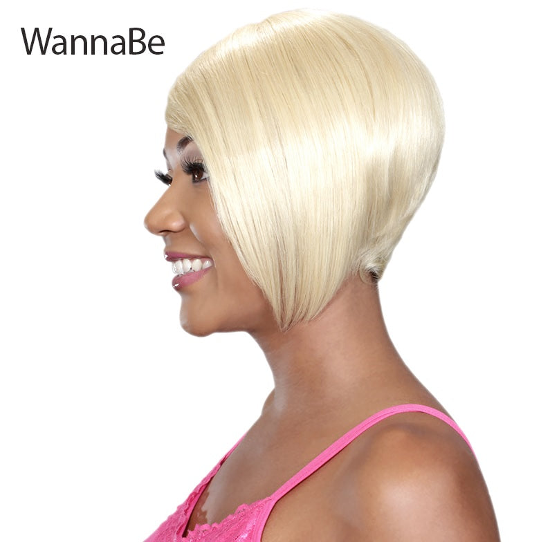 WannaBe 100% Human Hair Full Wig HW VELLA